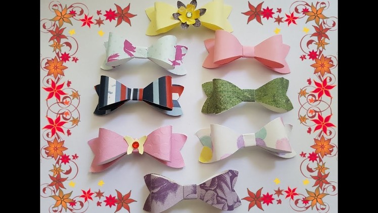 Making cute paper Bow tie for explosion box.cards.scrapbooking.