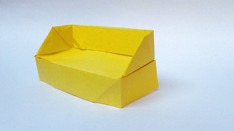 Origami Sofa Set , How to make Origami Sofa Set step by step easy paper crafts For Kids Sofa Craft