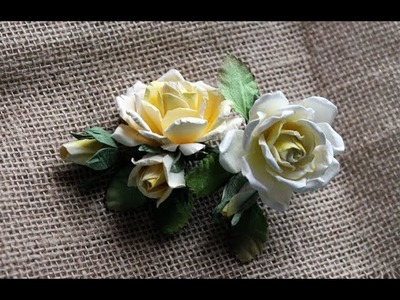 Paper Flower Making Tea Roses By Archana Joshi ( EK Success)