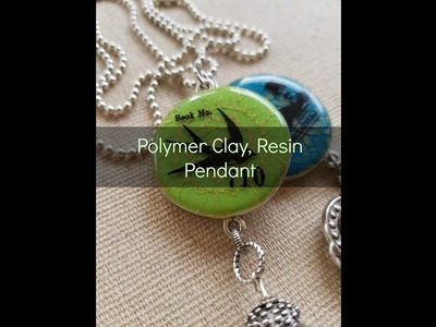 Polymer Clay and Resin Pendant Tutorial with Screen Print Design