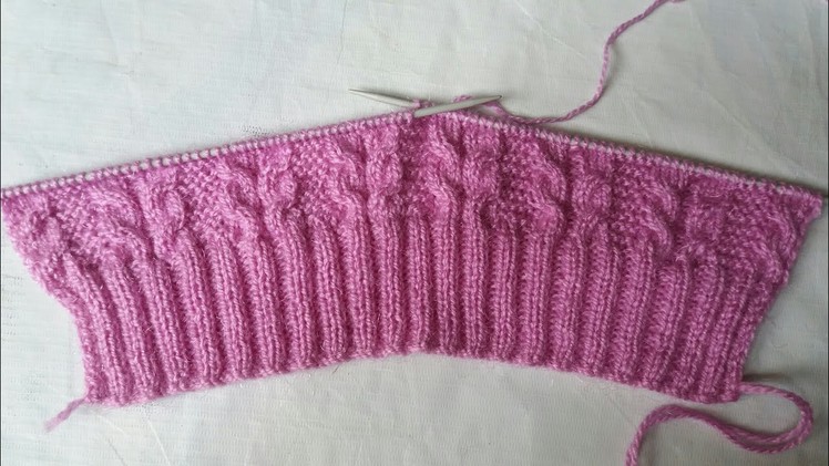 Single colour knitting design - # 9