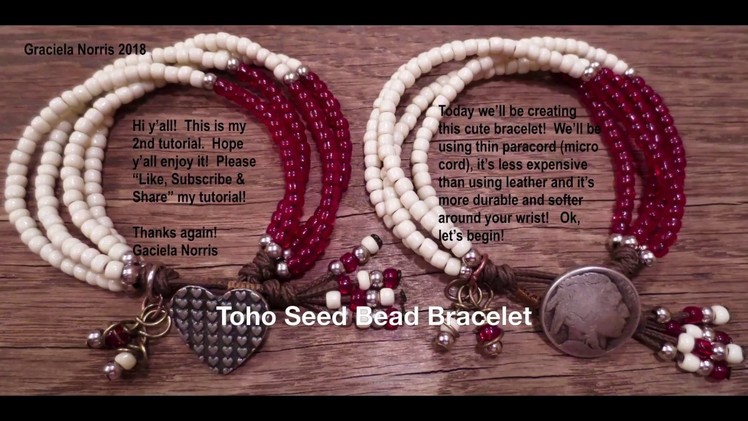 Toho Seed Bead Bracelet Tutorial