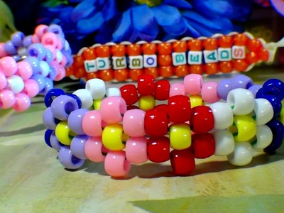 TurboBeads: Flower Cuff Bead Bracelet Tutorial