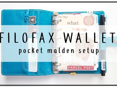 2018 Filofax Wallet Setup - Pocket Malden