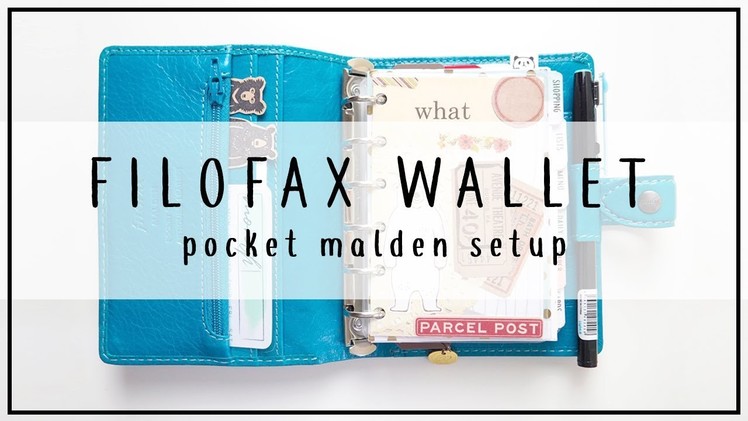 2018 Filofax Wallet Setup - Pocket Malden