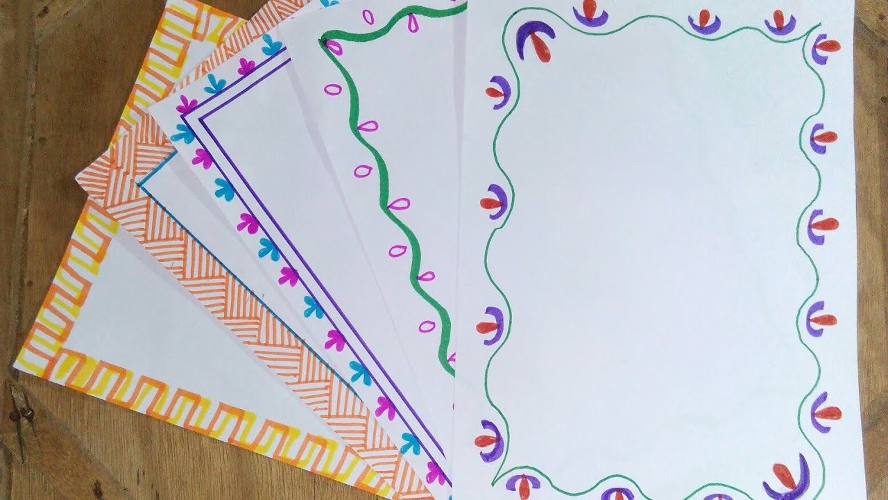 Page Border Designs Handmade