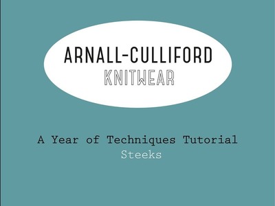 A Year of Techniques: Preparing and Cutting a Steek