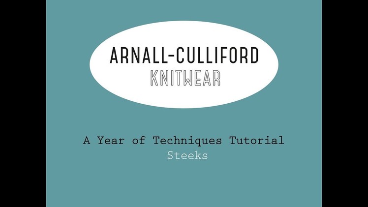 A Year of Techniques: Preparing and Cutting a Steek