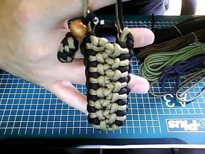 Beautiful Paracord Pouch for a pocket Knife - Inspired by TyingItAllTogether !