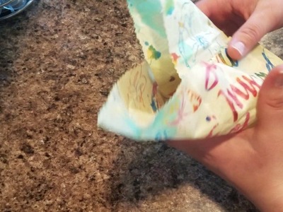 Beeswax wraps: After a few uses and a wash