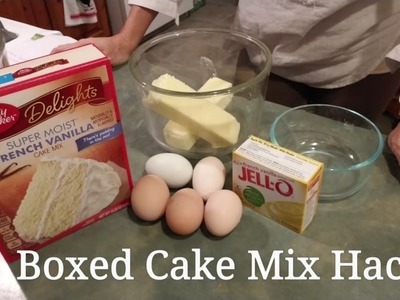 ~Boxed Cake Mix Hack~ better than bakery cake