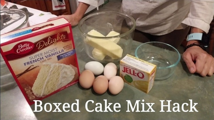 ~Boxed Cake Mix Hack~ better than bakery cake