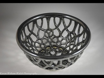 Carving A Wheel Thrown Pierced Stoneware Bowl- A Geometric Approach