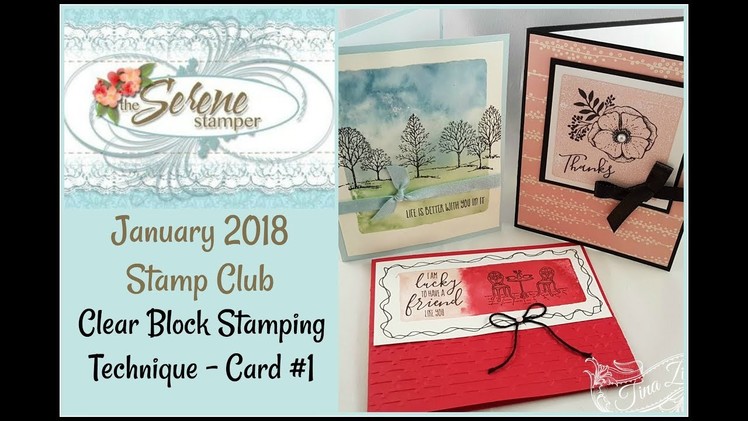 Clear Block Stamping - Card #1 Amazing You