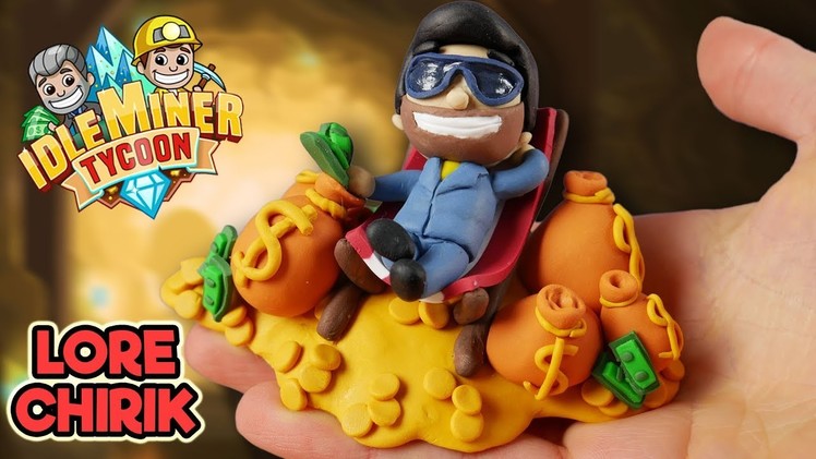 Creating Rich Boss from Idle Miner Tycoon in Polymer Clay
