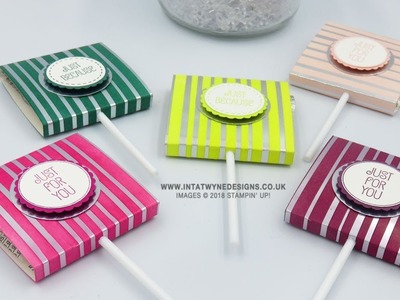 Customer Thank You Treats - Lollypop Holders using Springtime Foil DSP