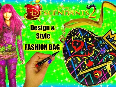 DISNEY DESCENDANTS 2 Design and Style Mini Fashion Bag with EVIE and MAL