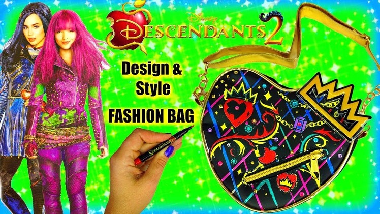 DISNEY DESCENDANTS 2 Design and Style Mini Fashion Bag with EVIE and MAL