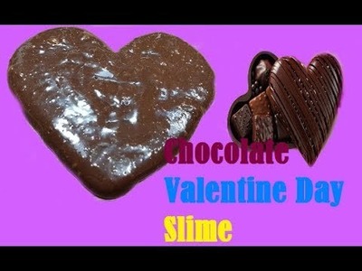 DIY Chocolate Valentine Day Slime!! DIY Valentine Day Slime