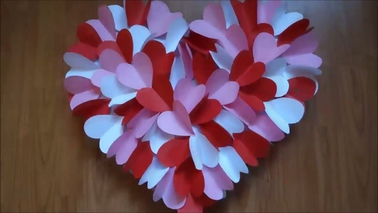 DIY HEART WALL HANGING FOR ROOM DECORATION | WALL HANGING CRAFT IDEAS