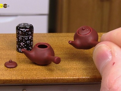 DIY Miniature Japanese Teapot　ミニチュア急須作り