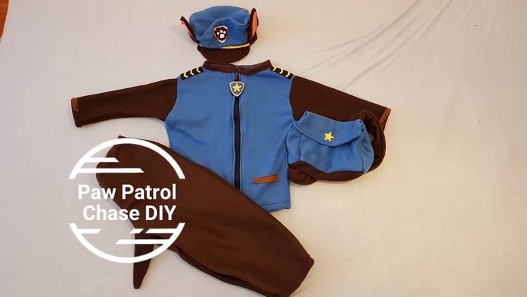 DIY Paw Patrol costume Chase,  Best Costume, how to make Paw Patrol Chase Costume