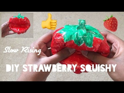 DIY Slow Rising Paper Strawberry Squishy