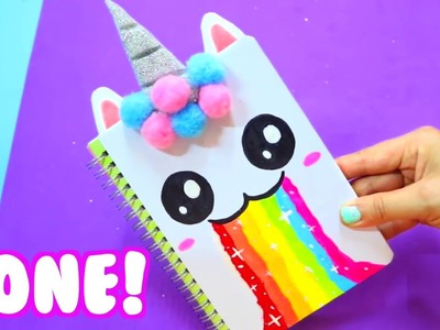 DIY UNICORN SCHOOL SUPPLIES for Back to School 2017 Part 1   Easy & Cute