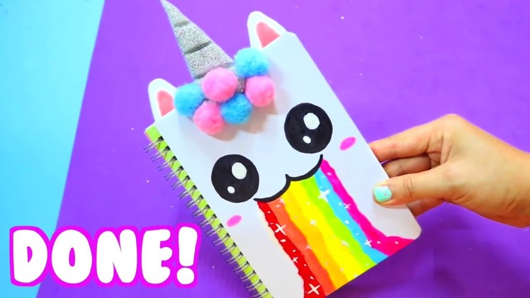 DIY UNICORN SCHOOL SUPPLIES for Back to School 2017 Part 1   Easy & Cute