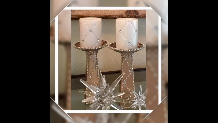 Dollar Tree DIY Glam Candle Holders ZGALLERIE Inspired Home Decor Elegance For Less Faithlyn 2018