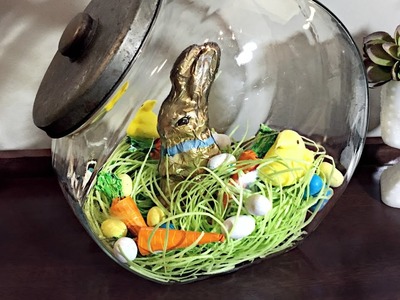 Easter Candy Terrarium | Easter Decorating Idea
