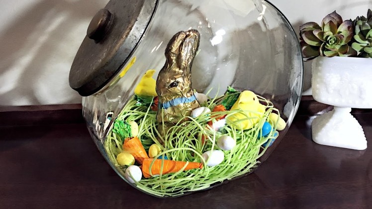 Easter Candy Terrarium | Easter Decorating Idea