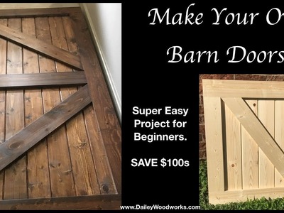 Easy to Make Barn Doors - How To