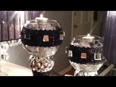Elegant Glam Glass Candle Holders Under $10 | Dollar Tree