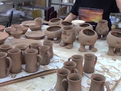 Footed Bowls, Reclaim, and a Rescue Dog - Cindy Clarke Pottery Studio Blog - Episode 45