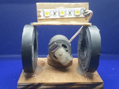 Free energy generator light Bulbs using Motor with Magnet