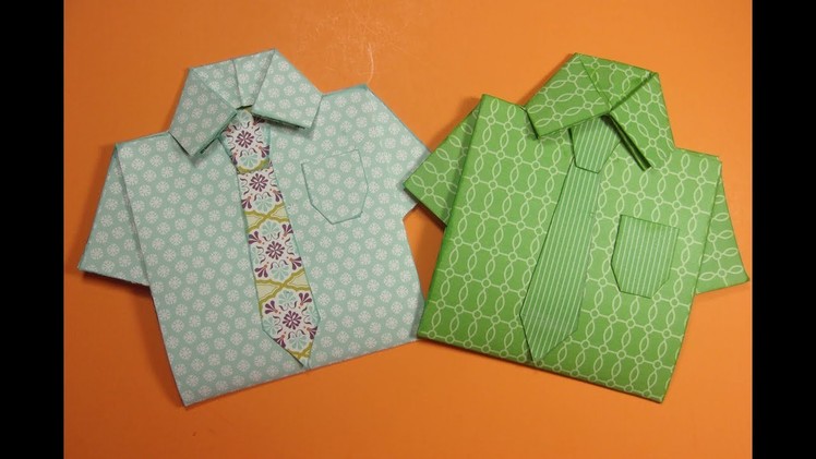 Fun Fold Shirt and Tie Card, Great Father's Day or B-Day Card