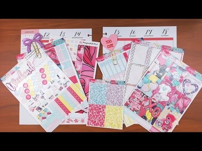 Happy Planner Plan with Me February 12-18 featuring PomegranateStickerCo