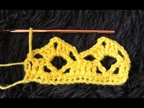 How to Crochet the Edge. Border. Trim Stitch Pattern #658│by ThePatternFamily