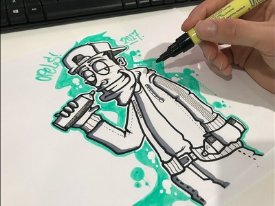 How to draw a Graffiti Character