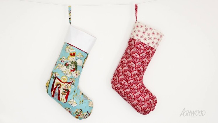 How to make a lined Christmas stocking!