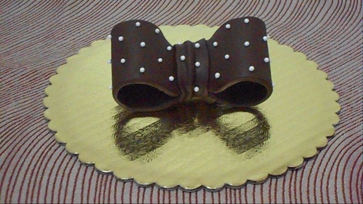 How to make chocolate bow tie