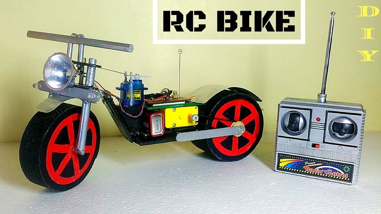 How To Make RC Motorcycle at Home Version 2 Easy and Fast || DIY || RC bike