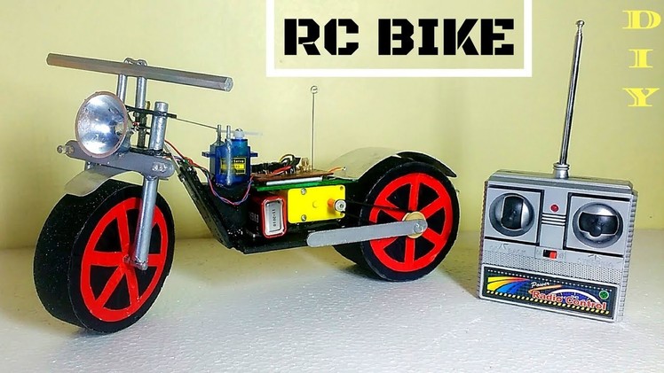 How To Make RC Motorcycle  at Home Version 2 Easy and Fast  || DIY || RC bike