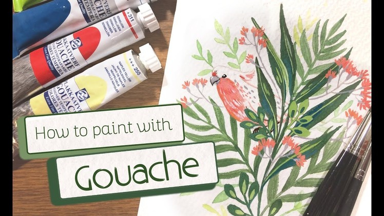 How to paint with gouache. tutorial & basics