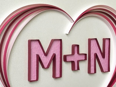 How To Tutorial: Quilling Letters M+N - Multi Strip Scrolls