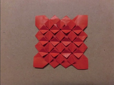 Hydrangea origami from 11divide １１分割からのあじさい折り