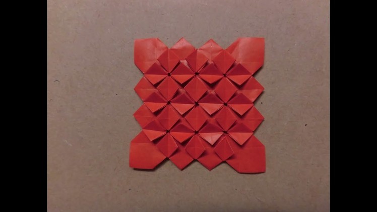 Hydrangea origami from 11divide １１分割からのあじさい折り