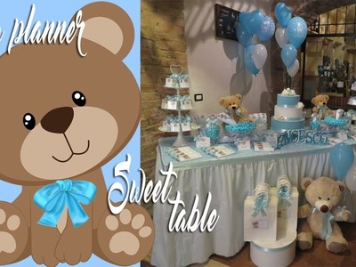 IDEE ALLESTIMENTO BATTESIMO TEMA ORSETTO - BABY SHOWER TEDDY BEAR - PARTY PLANNER