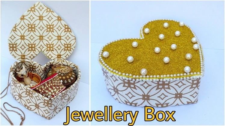 Jewellery Box from Cardboard - Heart Shape Box -  The Blue Sea Art